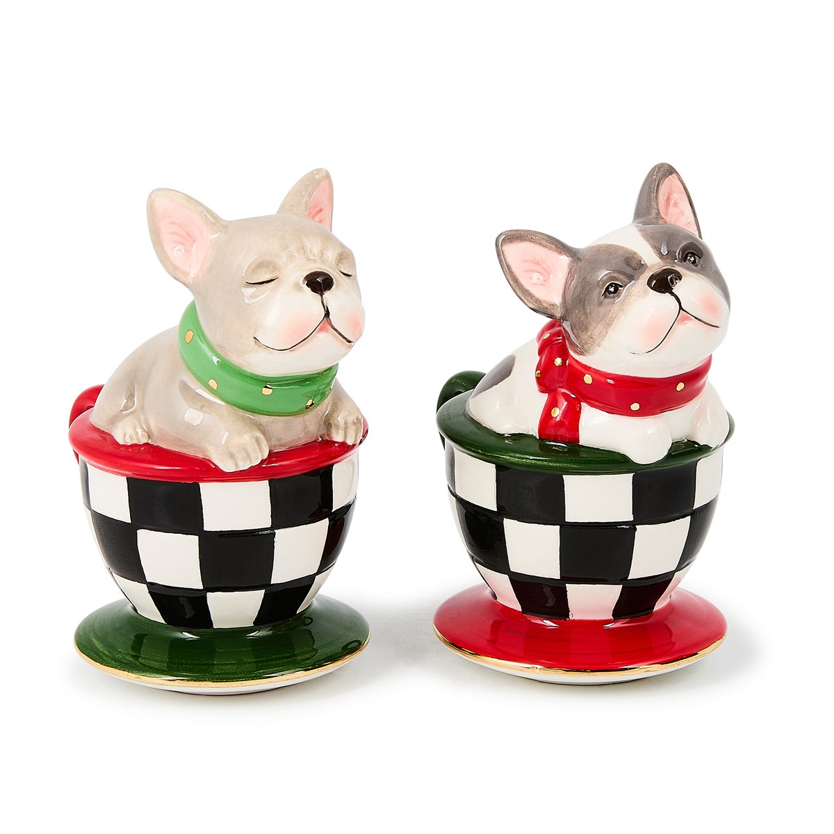 Check It Out French Bulldog Salt & Pepper Set