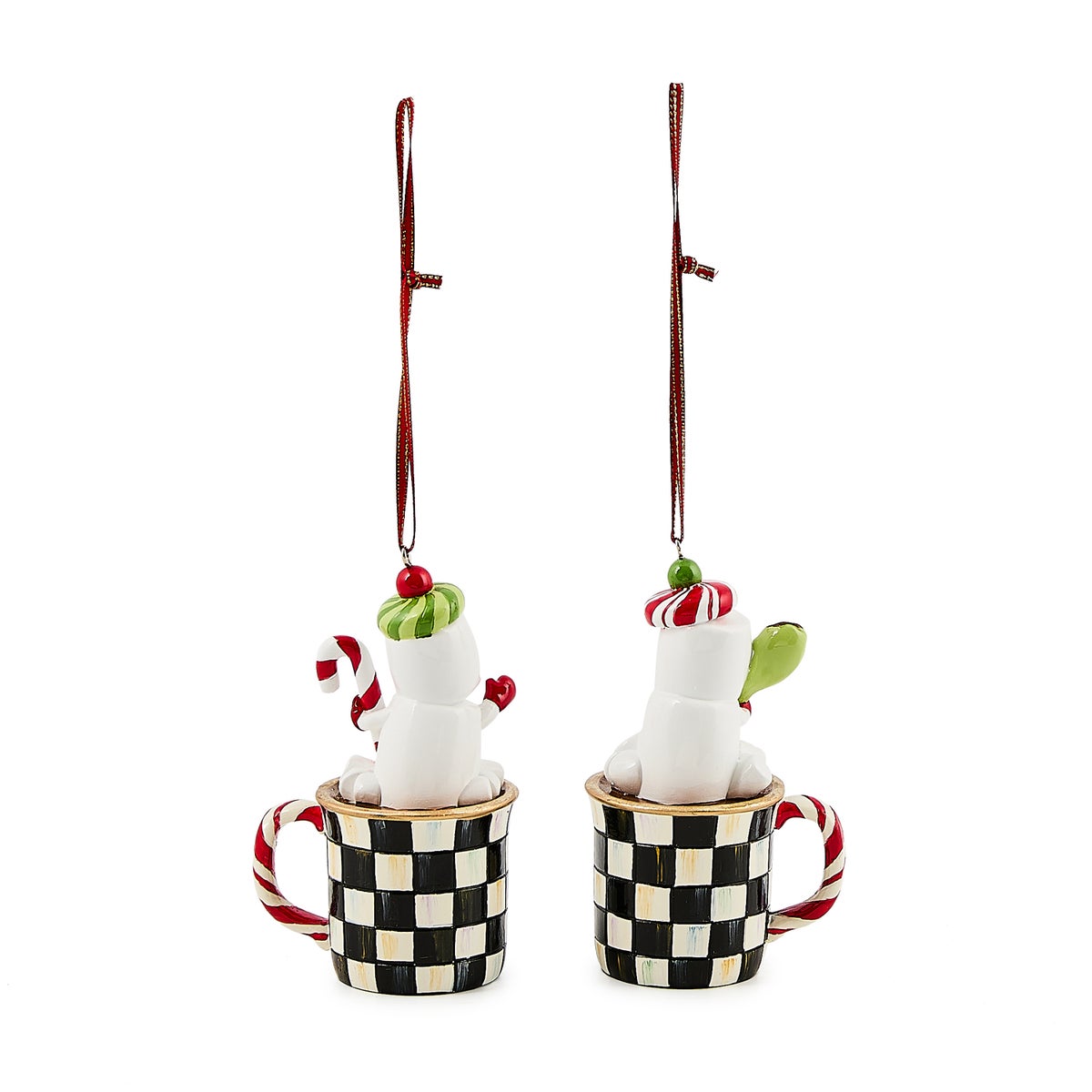Check It Out Marshmallow Ornaments, Set of 2 - Image 2