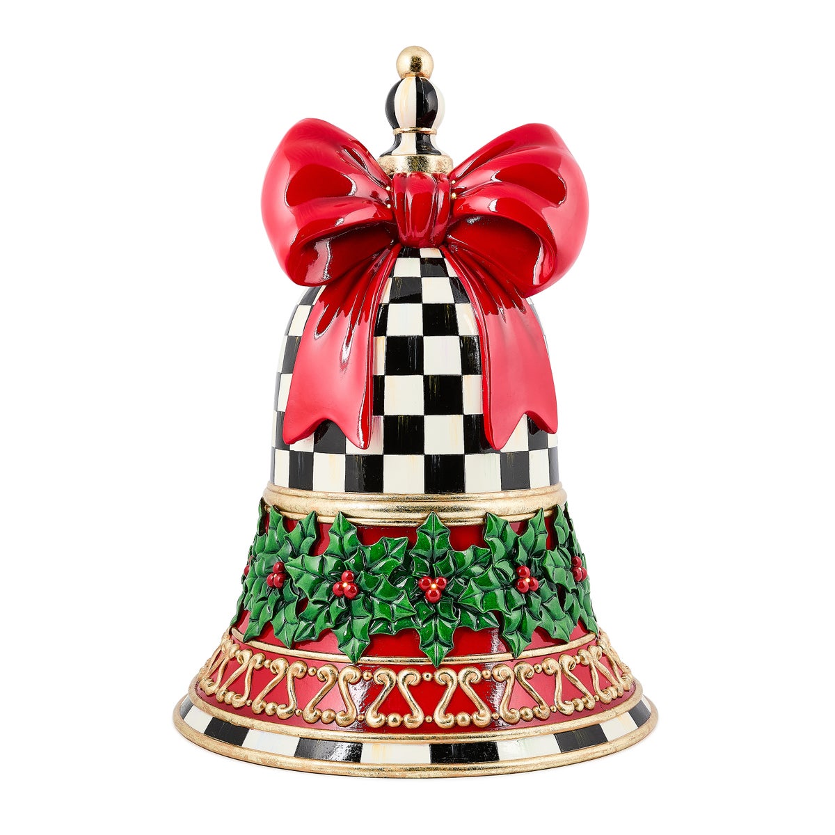 Holly Illuminated Trophy Bell