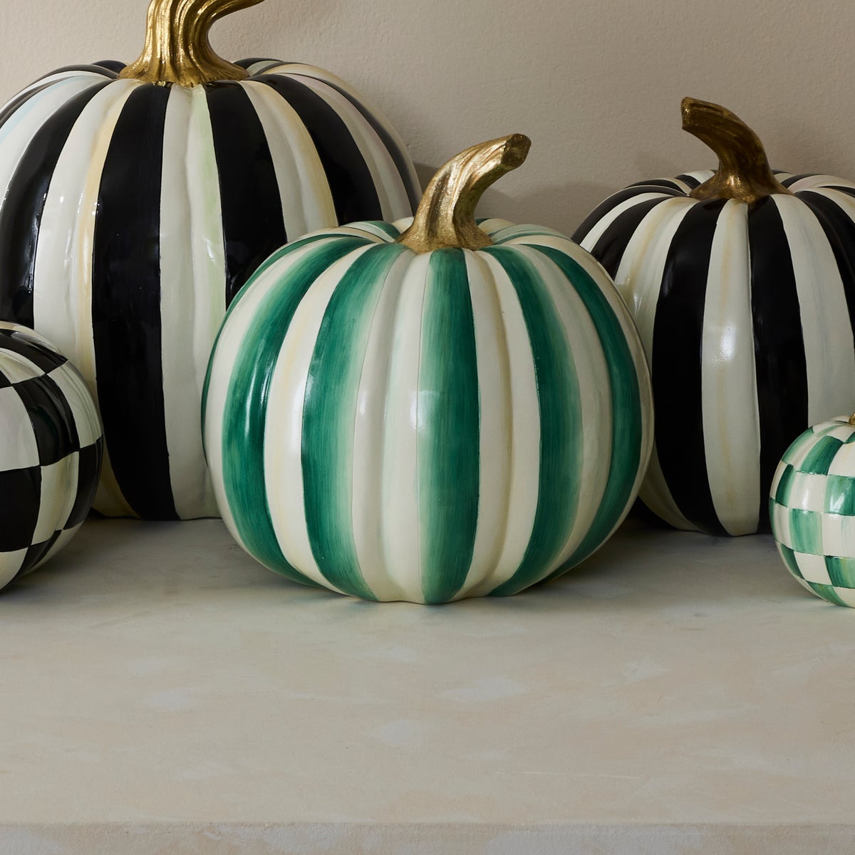 Emerald Stripe Medium Pumpkin - Image 2