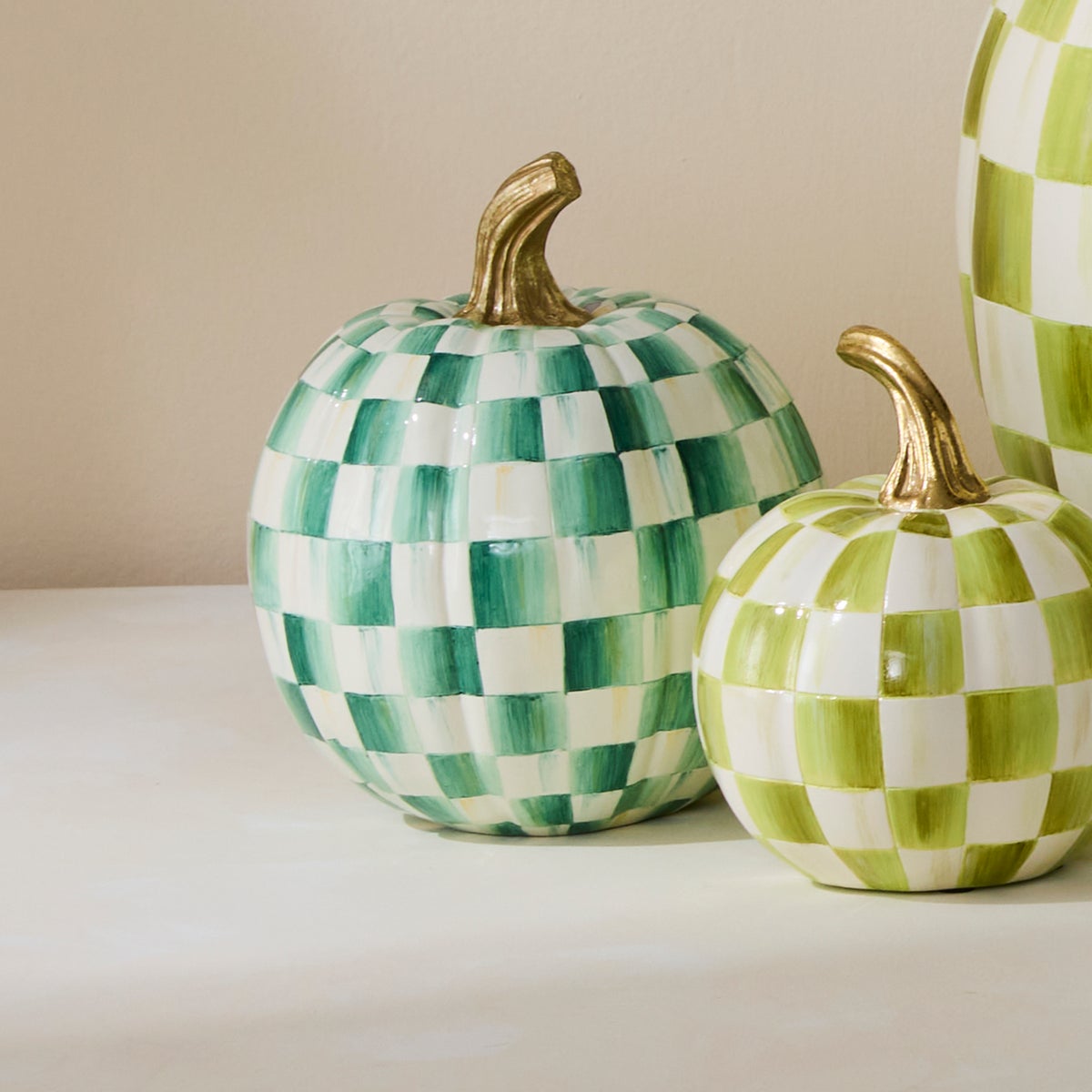 Emerald Check Small Pumpkin - Image 4
