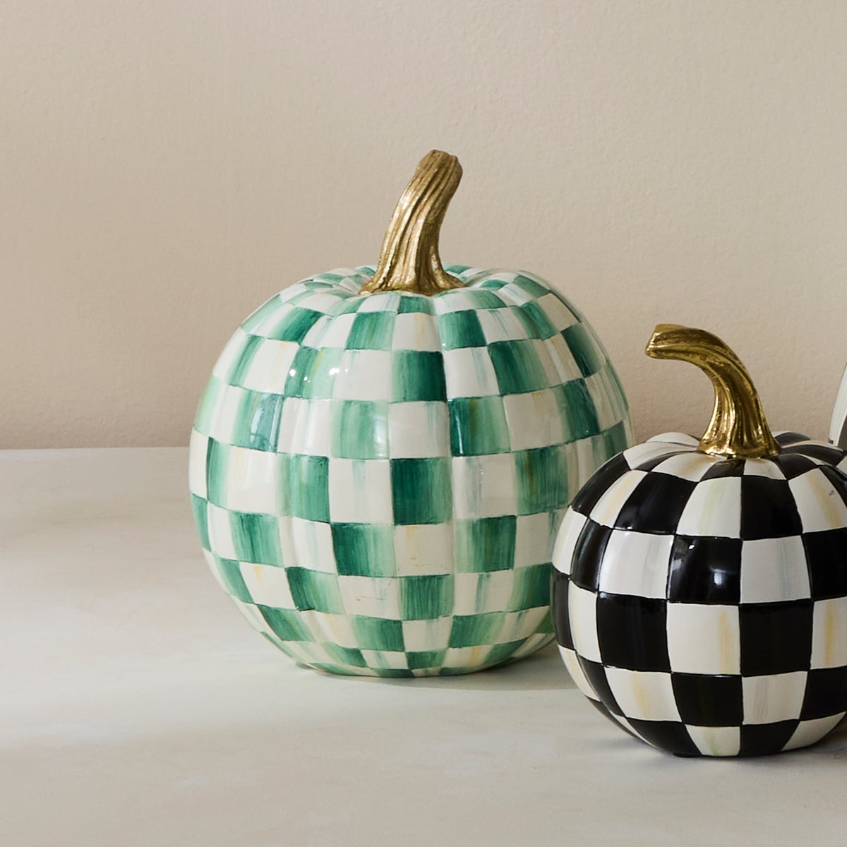 Emerald Check Small Pumpkin - Image 5