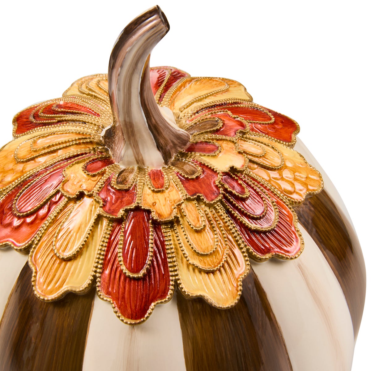 Harvest Glow Chocolate Stripe Pumpkin - Image 3
