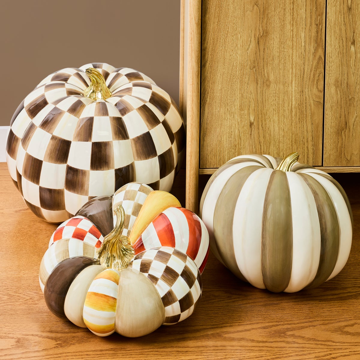 Harvest Glow Patchwork Large Pumpkin - Image 2