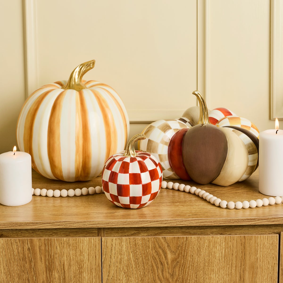 Harvest Glow Patchwork Medium Pumpkin - Image 5