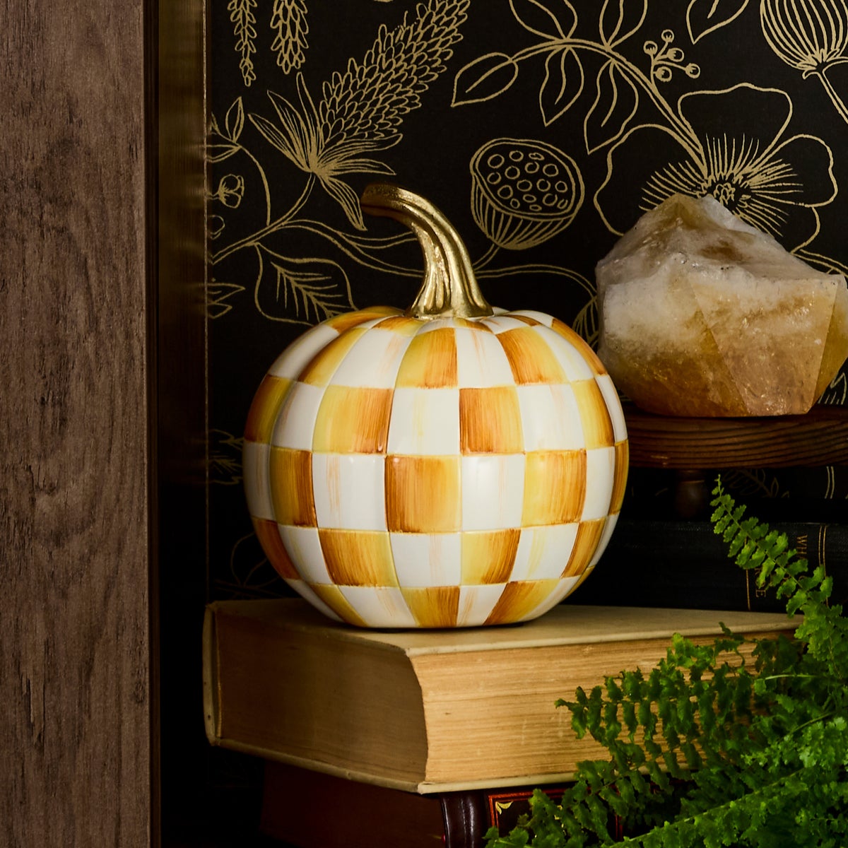 Amber Check Mini Pumpkin - Image 5