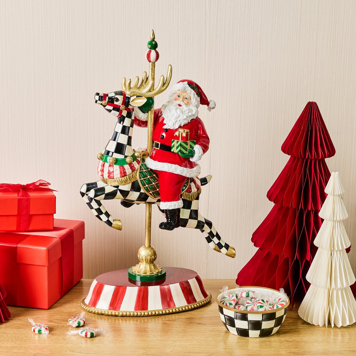Carousel Santa Figurine - Image 2