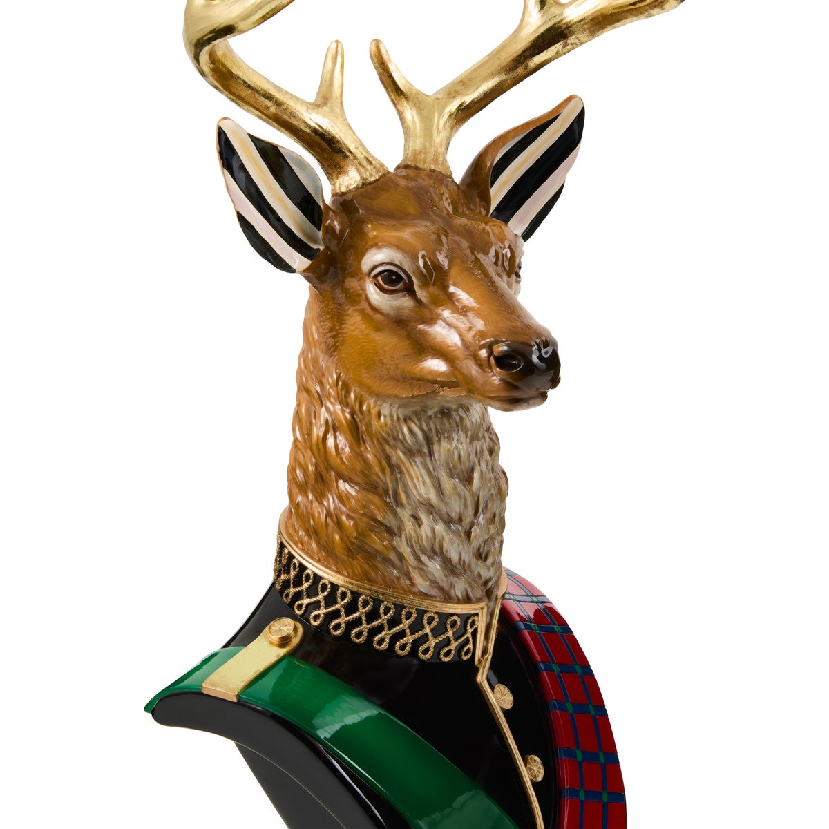 Timeless Tartan Stag Head Bust - Image 3