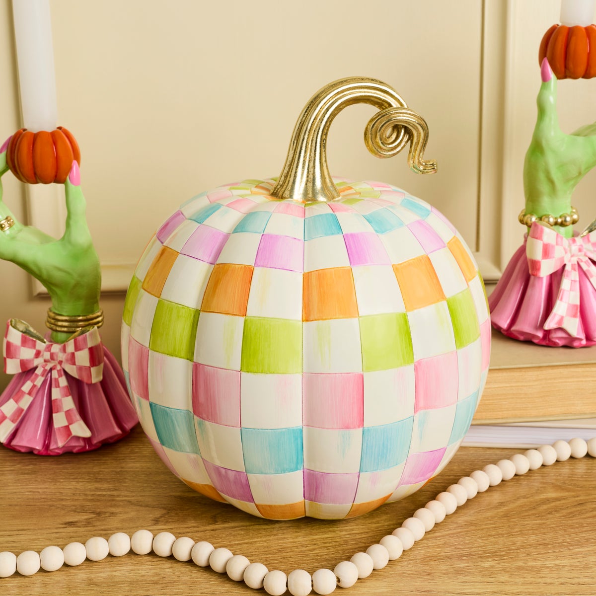 Multi Check Medium Pumpkin - Image 2