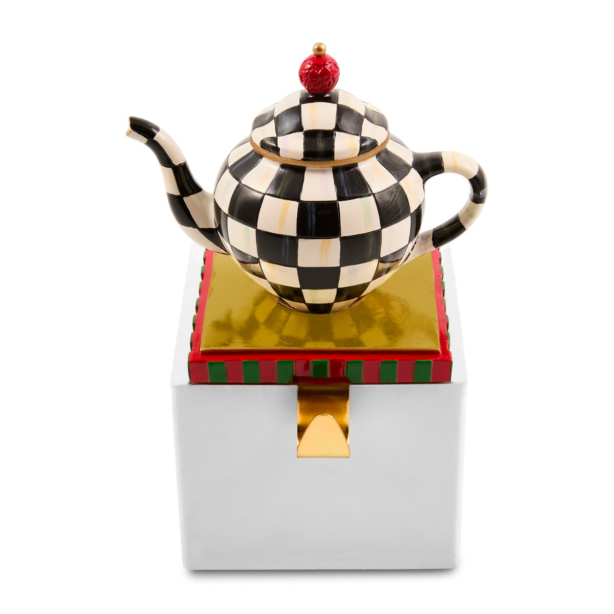 Courtly Check Teapot Stocking Holder - Image 4