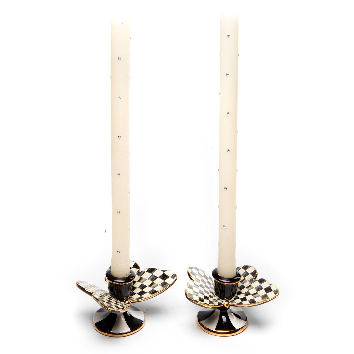 Courtly Check Butterfly Candle Holders, Set of 2 - Image 3