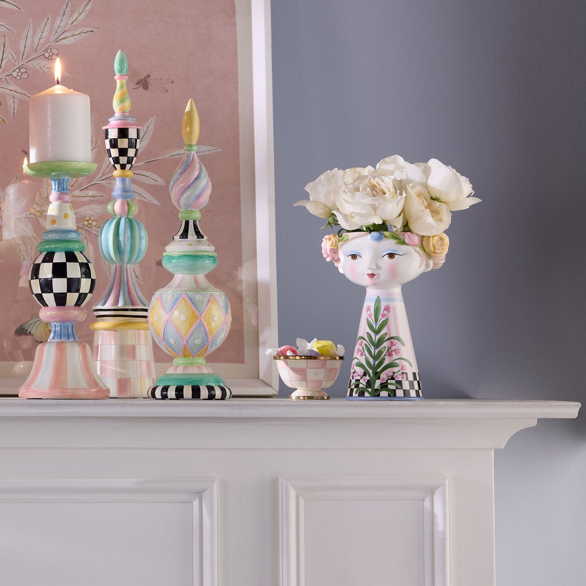 Rosy Meadow Short Lady Vase - Image 4
