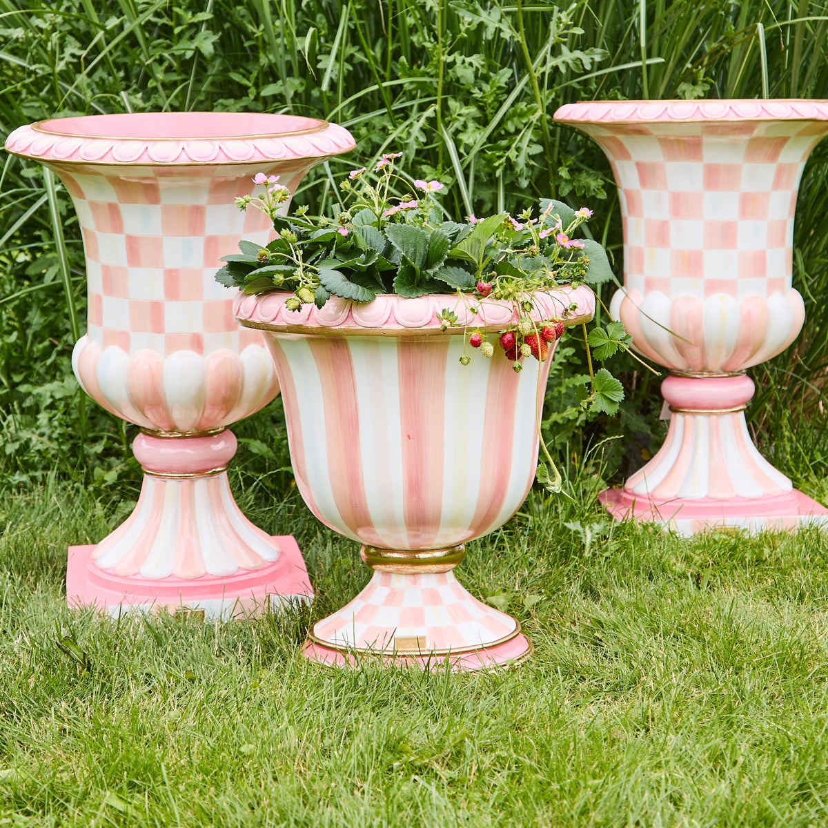 Rosy Stripe Urn - Image 5