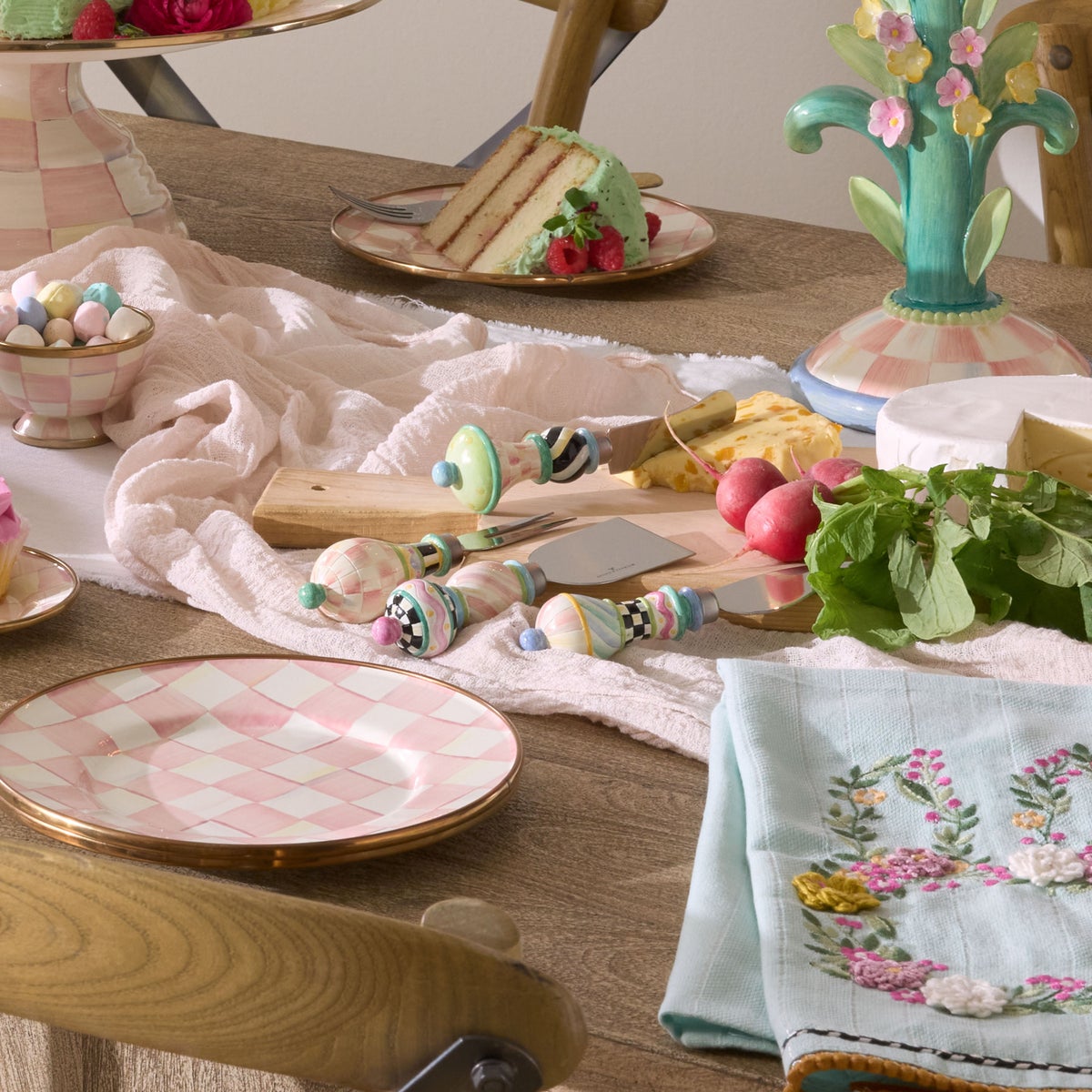 Rosy Meadow Cheese Knife Set - Image 2