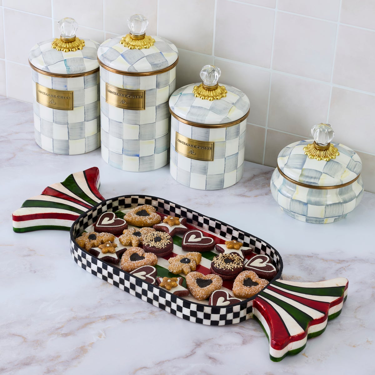 Red & Green Capiz Candy Tray - Image 2