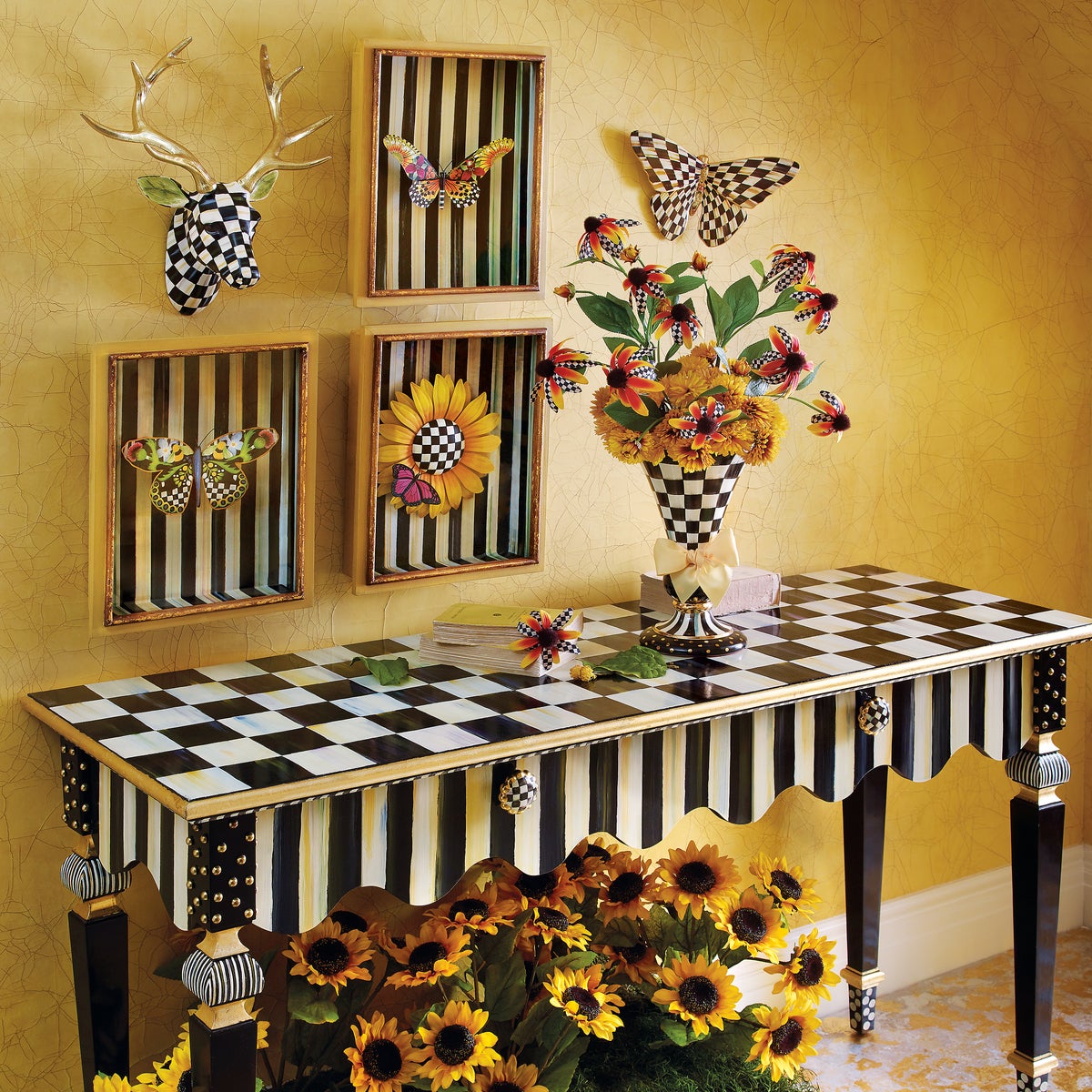 Courtly Check Butterfly Wall Decor - Image 4