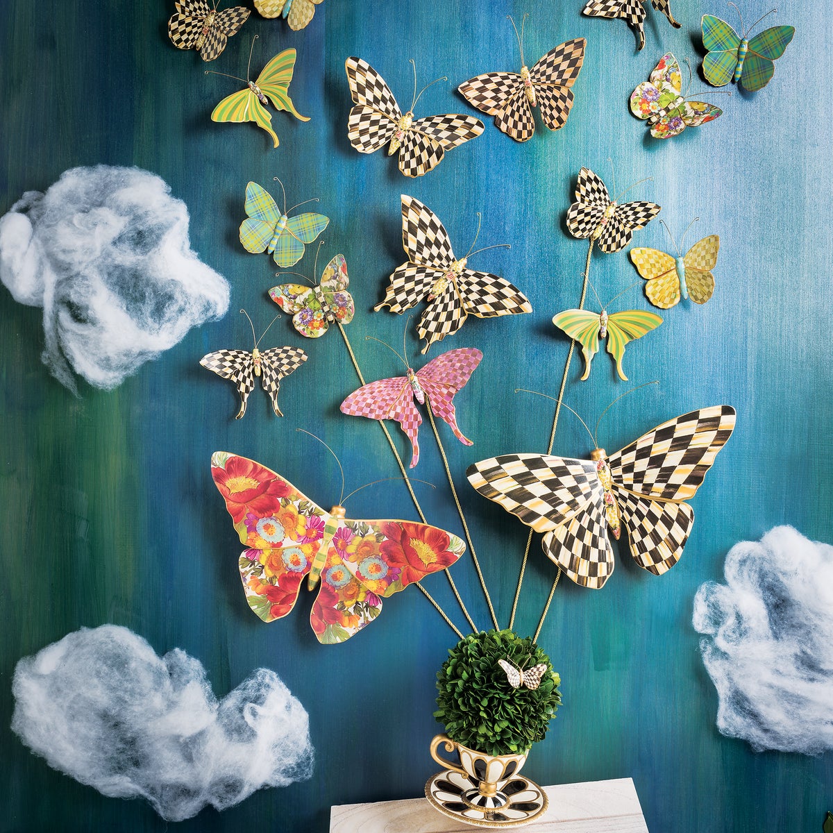 Courtly Check Butterfly Wall Decor - Image 6