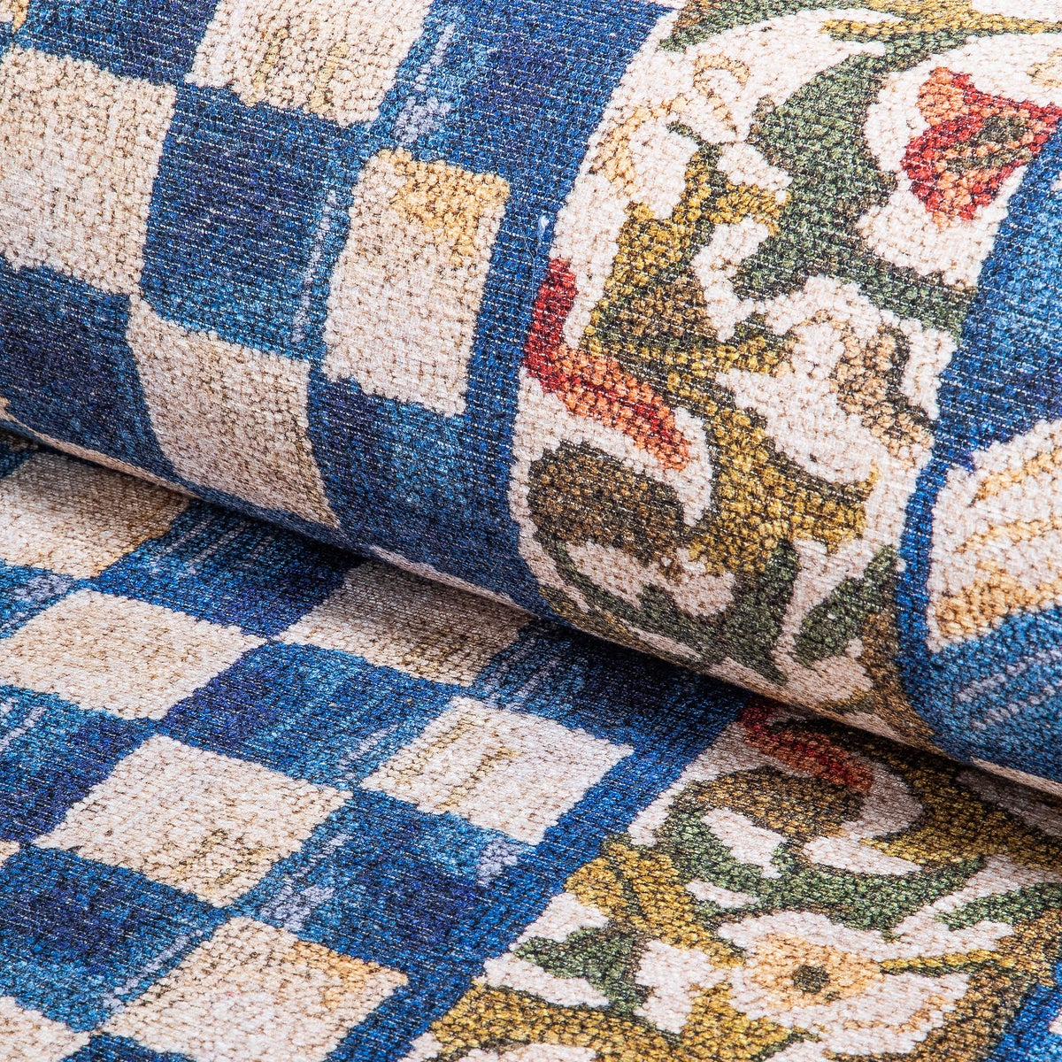 Truly Royal Check 8' x 10' Washable Rug - Image 3