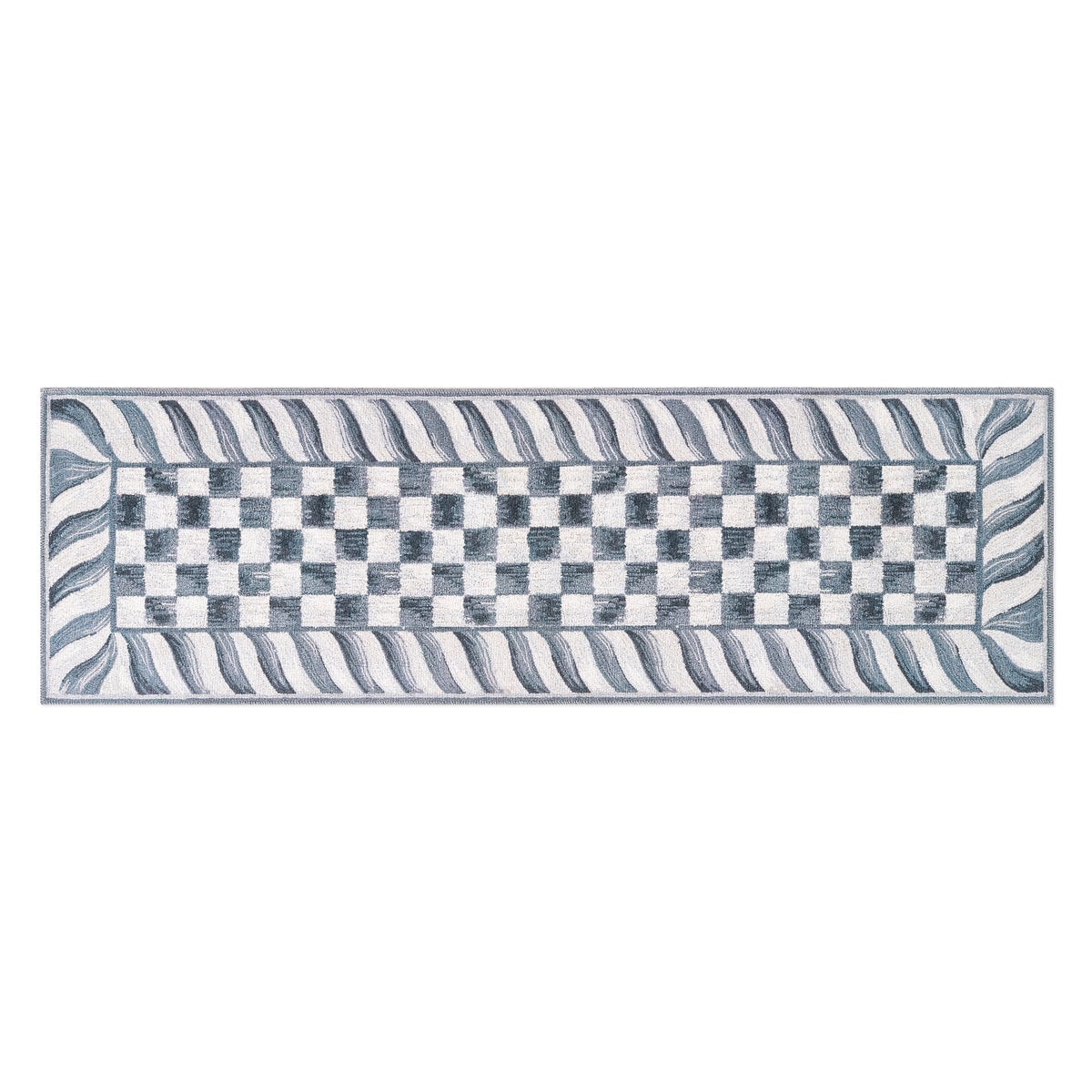 Sterling Check 2'6" x 8' Washable Runner