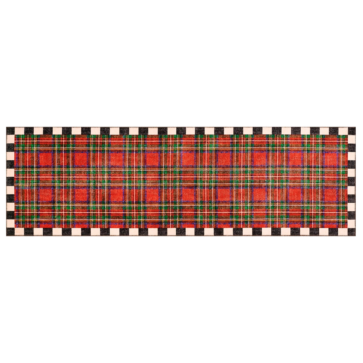 Royal Stewart Tartan Red 2'6" x 8' Washable Runner