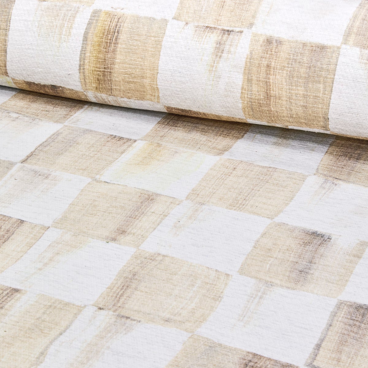 Mocha Checkered 2' x 3' Washable Rug - Image 3