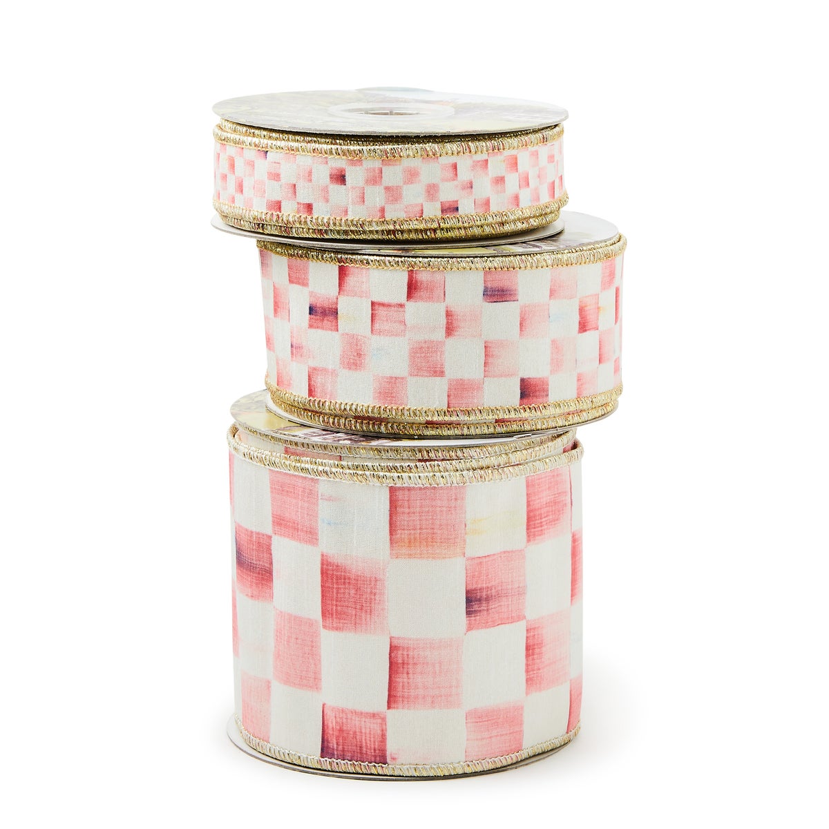 Rosy Check 4" Ribbon - Image 3