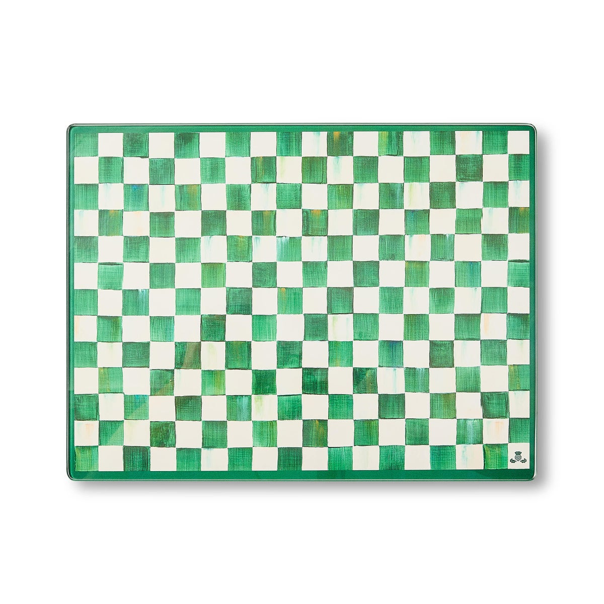 Emerald Check Glass Cutting Boards, Set of 2 - Image 4