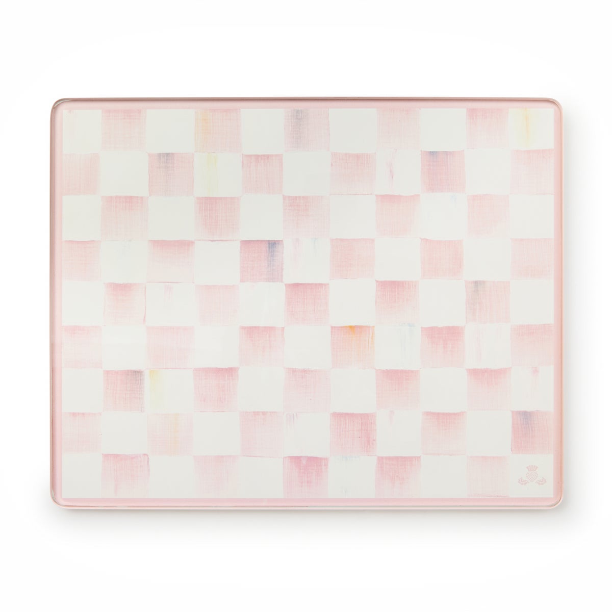 Rosy Check Glass Cutting Boards, Set of 2 - Image 4