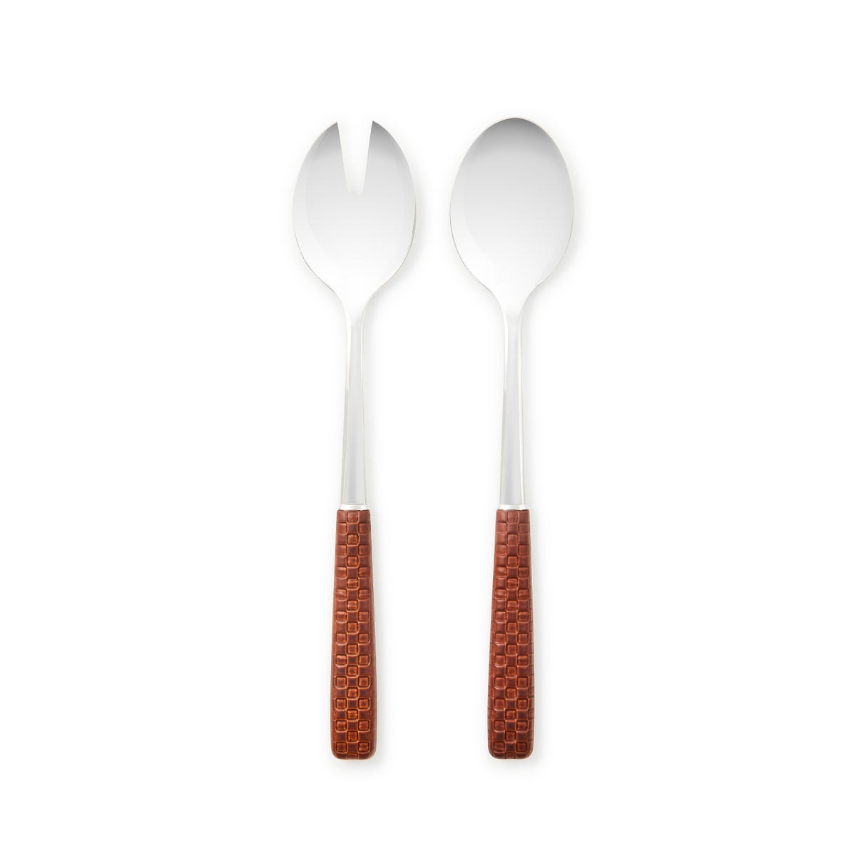 Everyday Leather Salad Serving Set