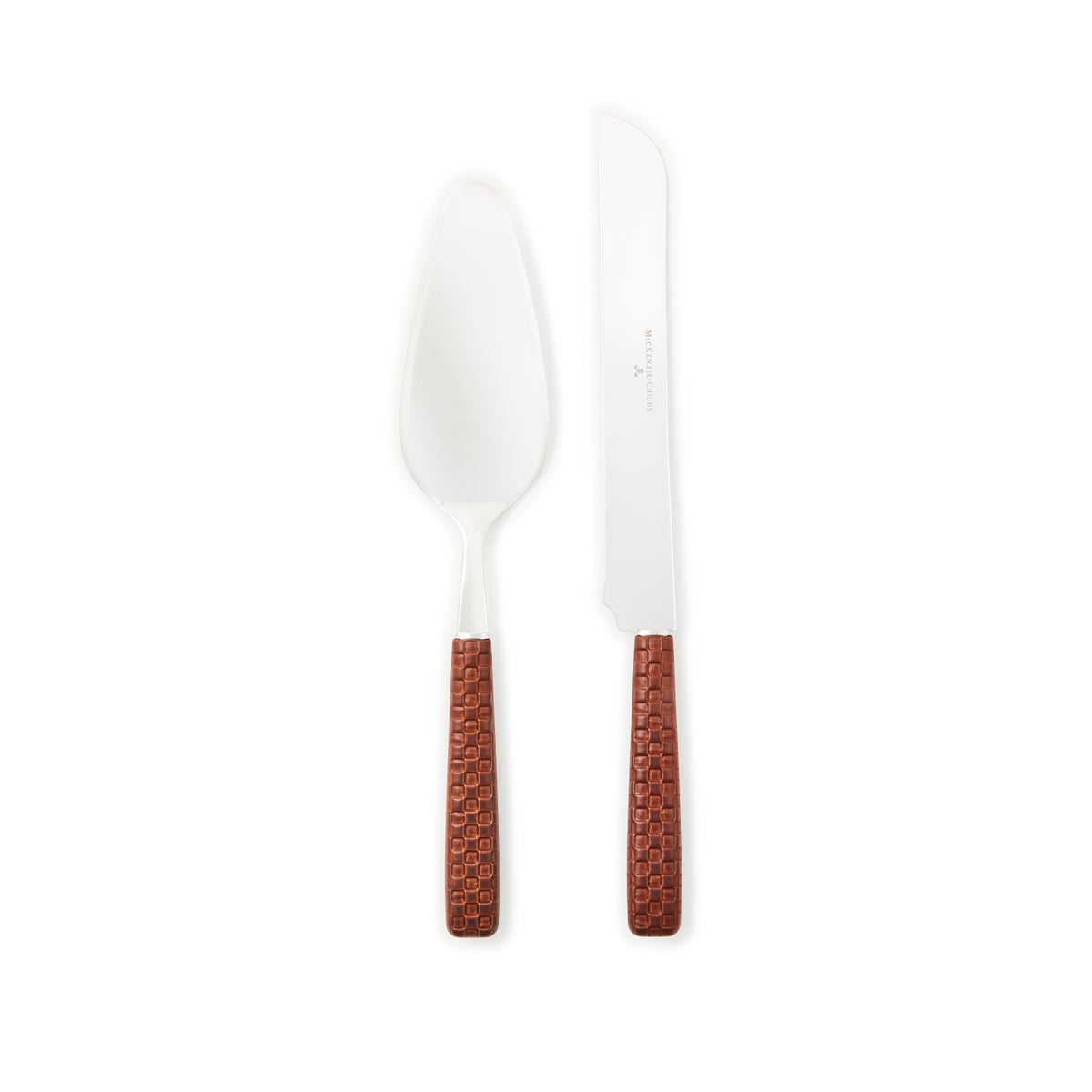 Everyday Leather Cake Serving Set
