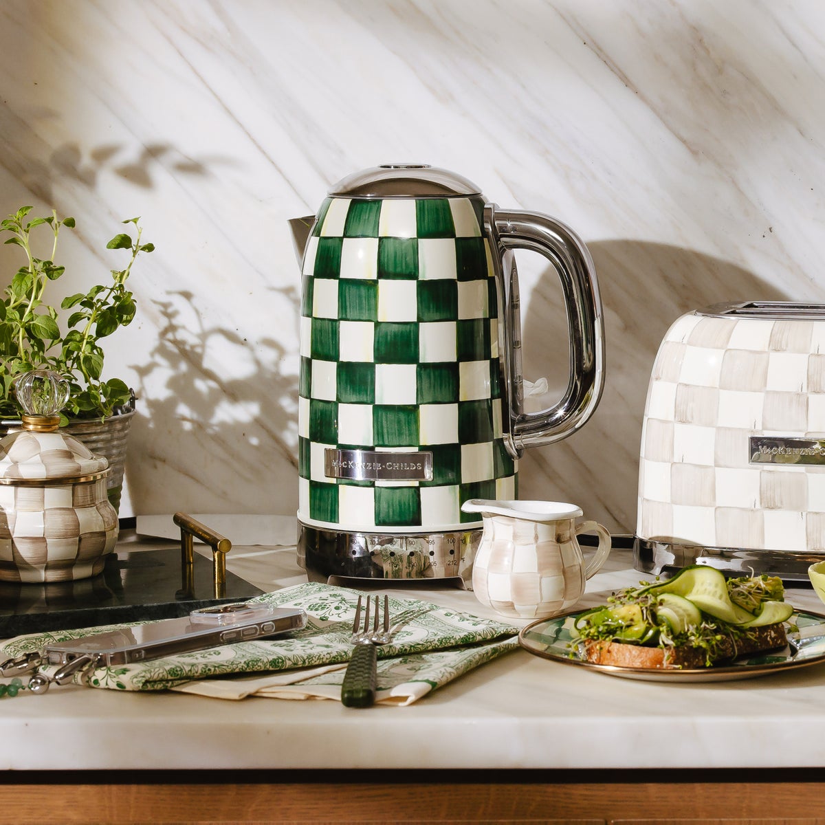 Emerald Check Electric Kettle - Image 6