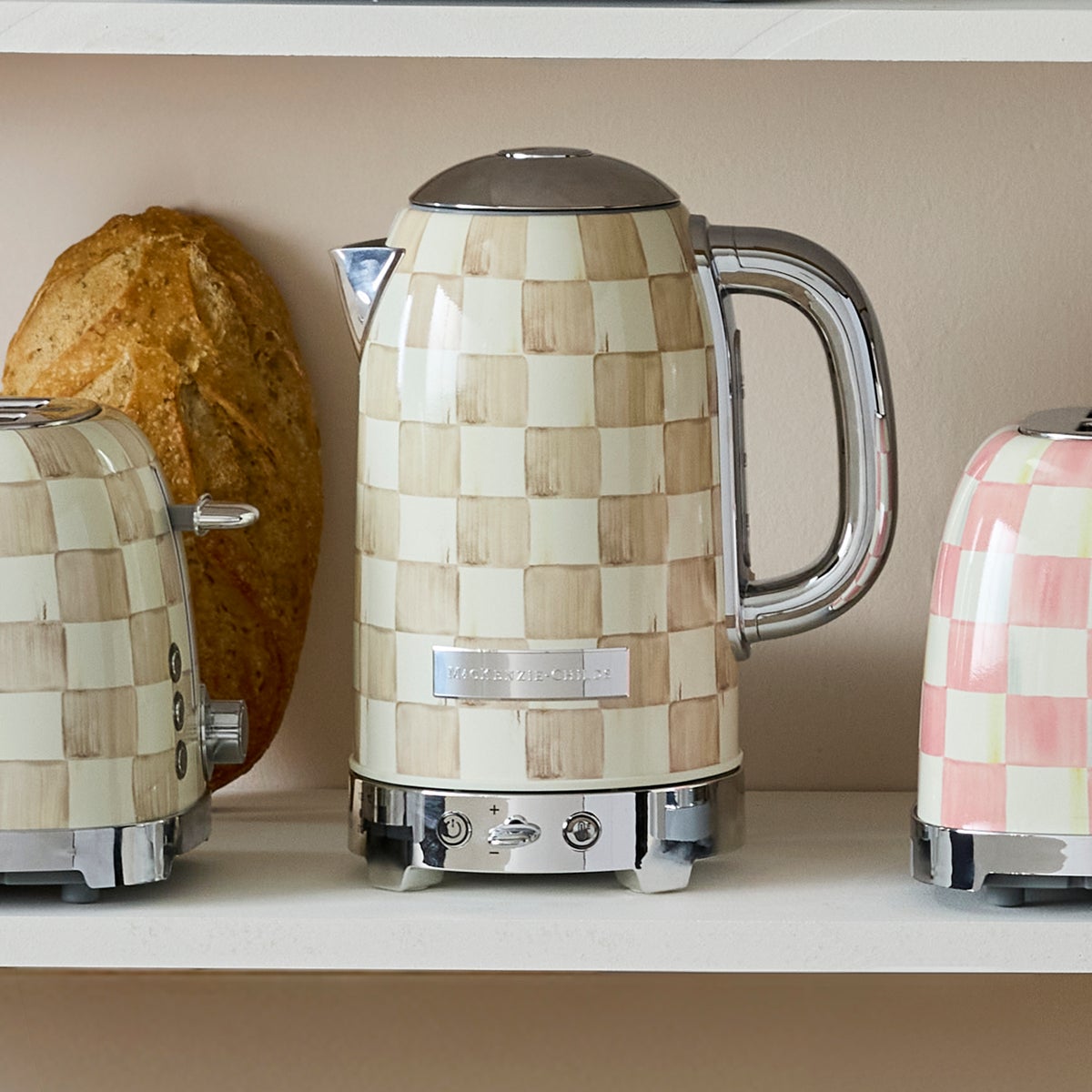 Mocha Check Electric Kettle - Image 3