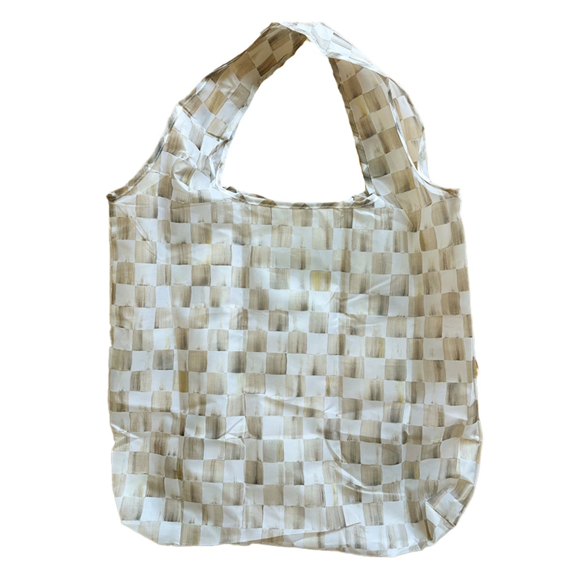 Mocha Check To Go Tote