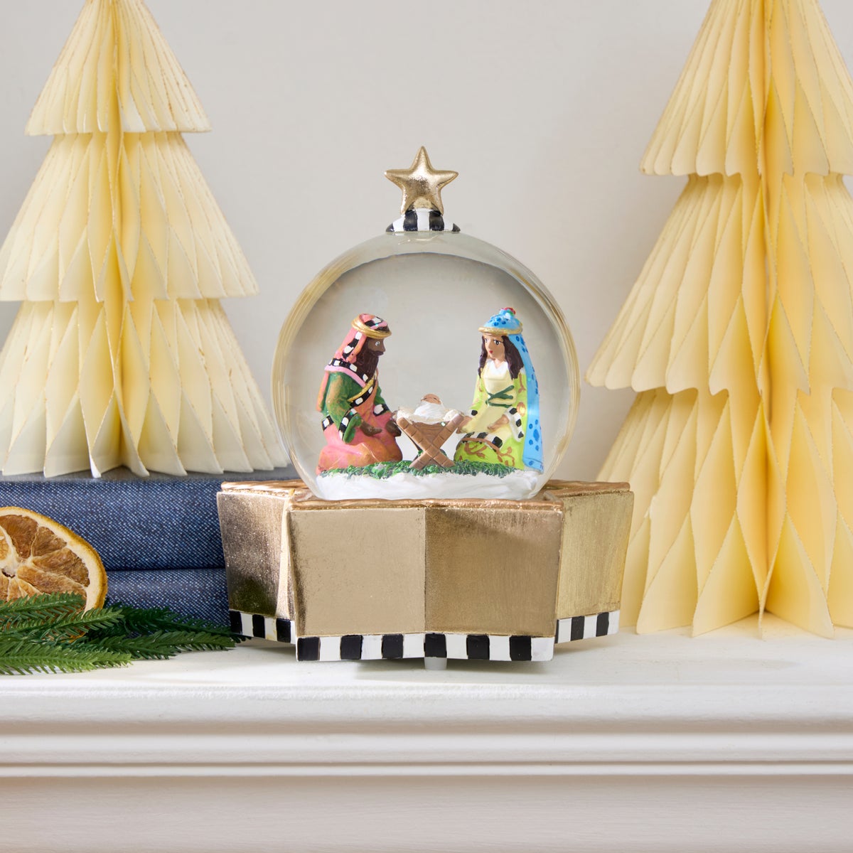 Patience Brewster Nativity Snow Globe - Image 3