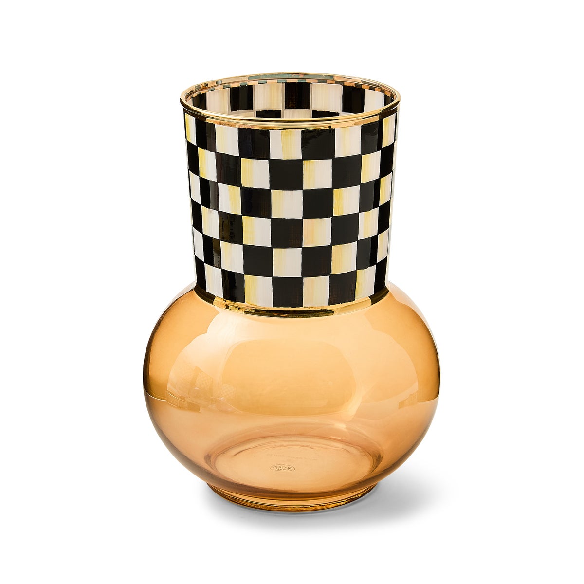 Courtly Check Glass Vase