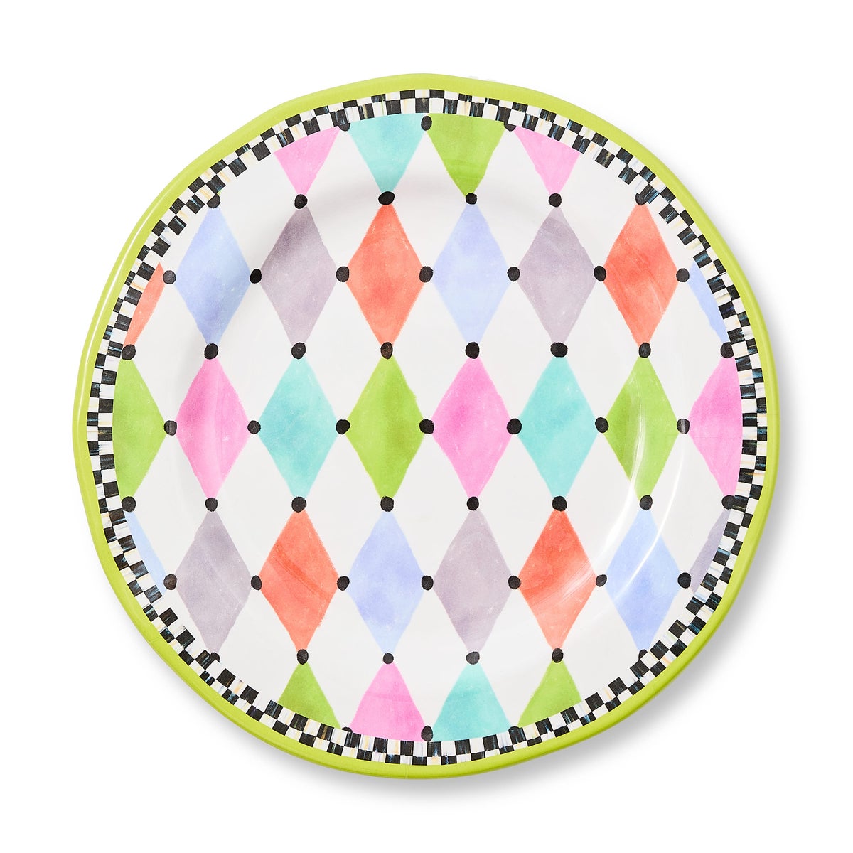 Palm Springs Melamine Dinner Plates, Set of 4