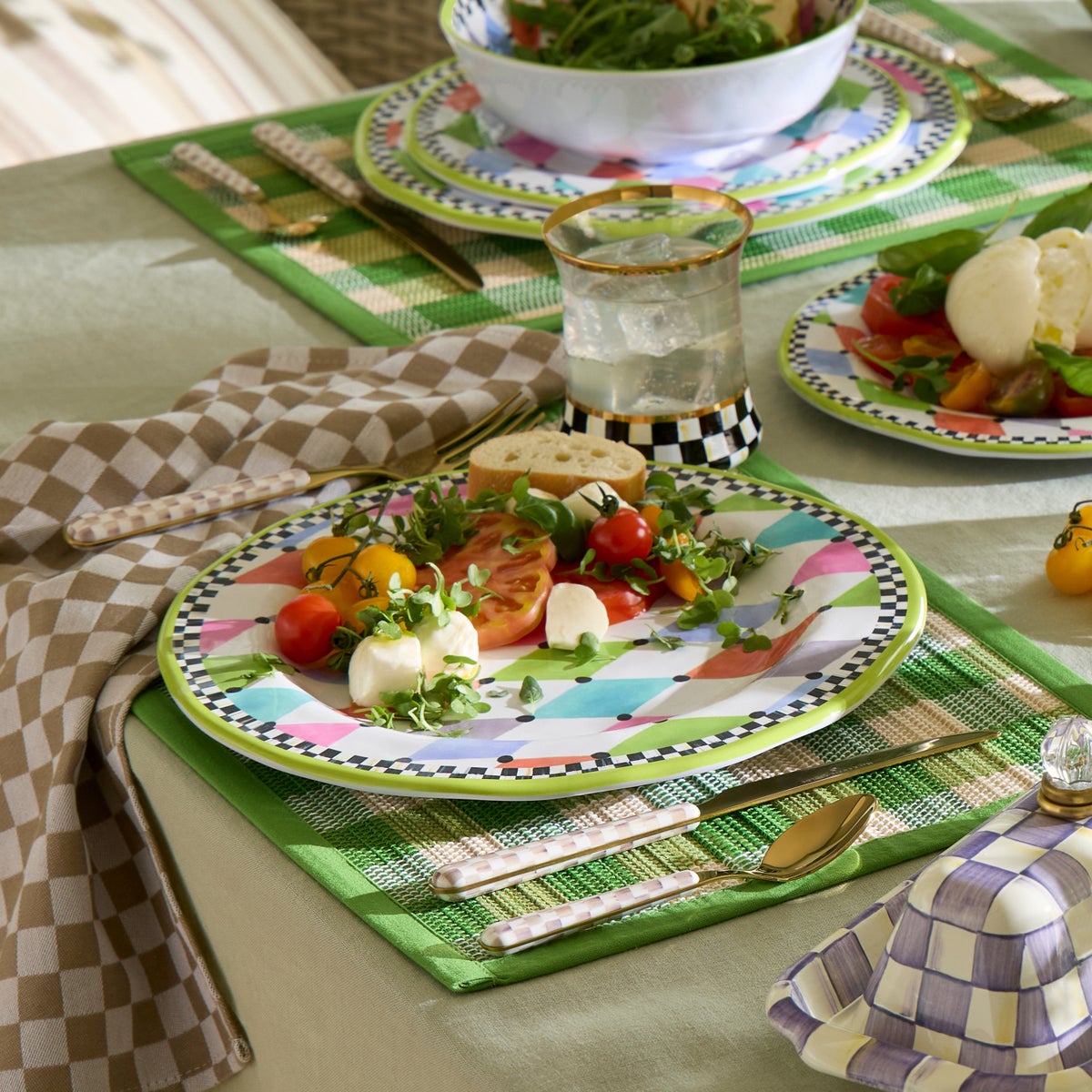 Palm Springs Melamine Dinner Plates, Set of 4 - Image 5