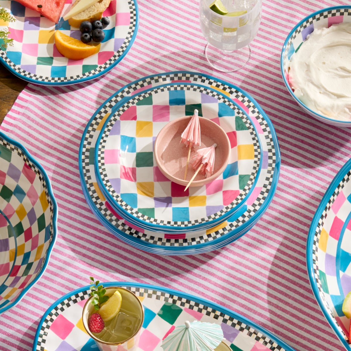 Jamboree Melamine Salad Plates, Set of 4 - Image 4