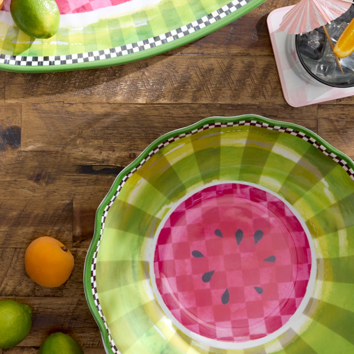 Watermelon Melamine Serving Bowl - Image 2