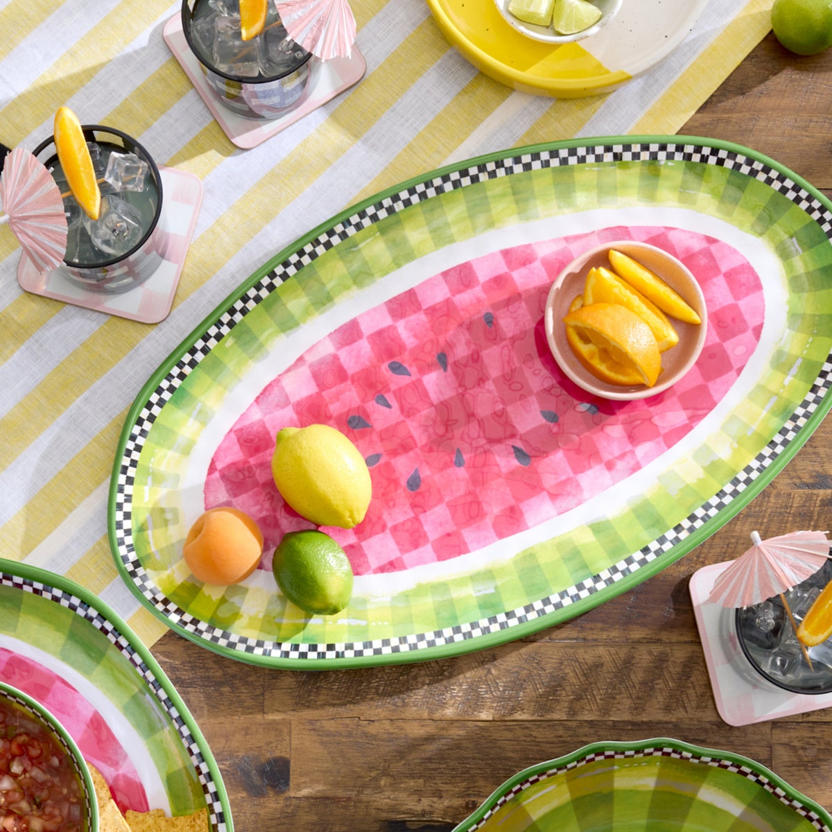Watermelon Melamine Oval Platter - Image 2