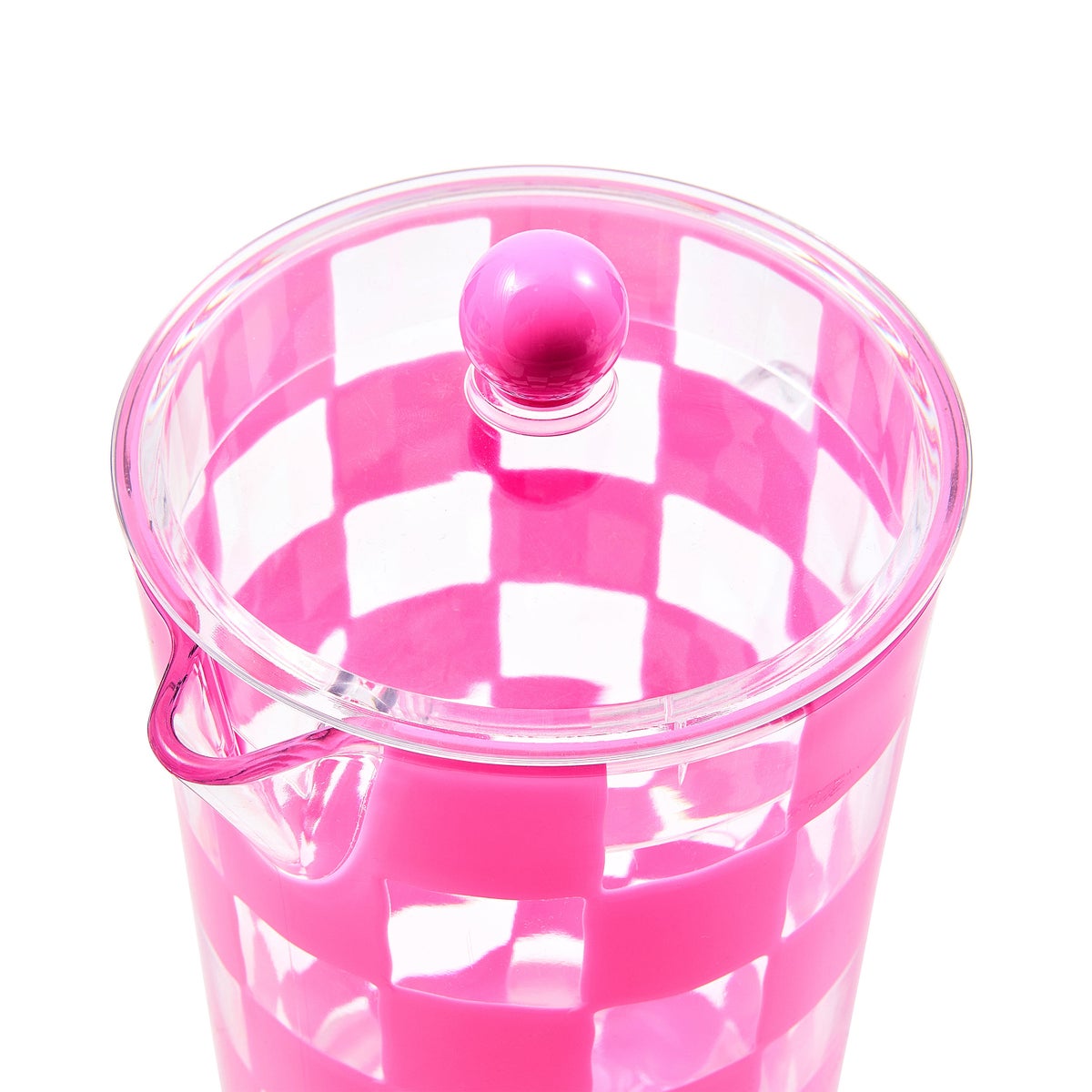 Pink Check Acrylic Pitcher - Image 3