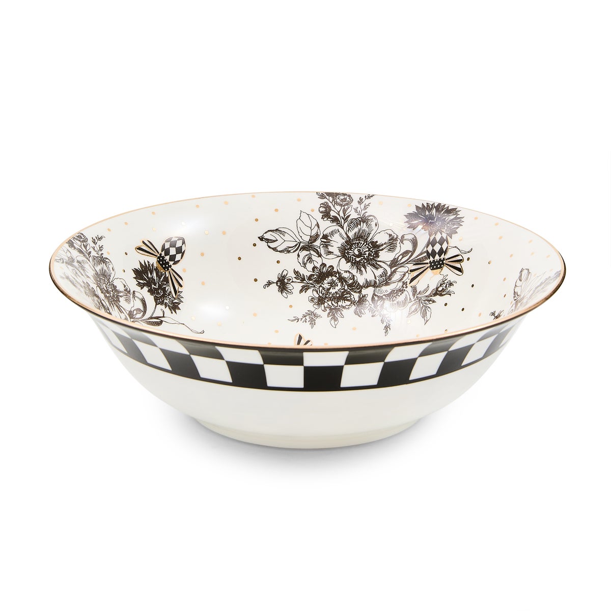 Bee Toile Serving Bowl