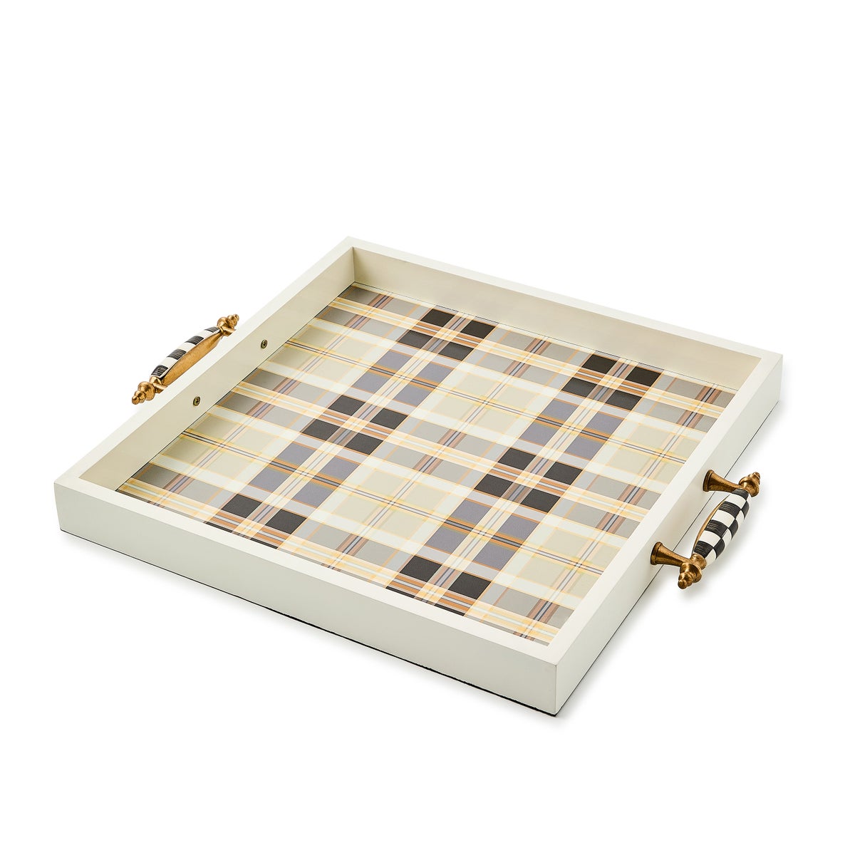 Mocha Tartan Serving Tray