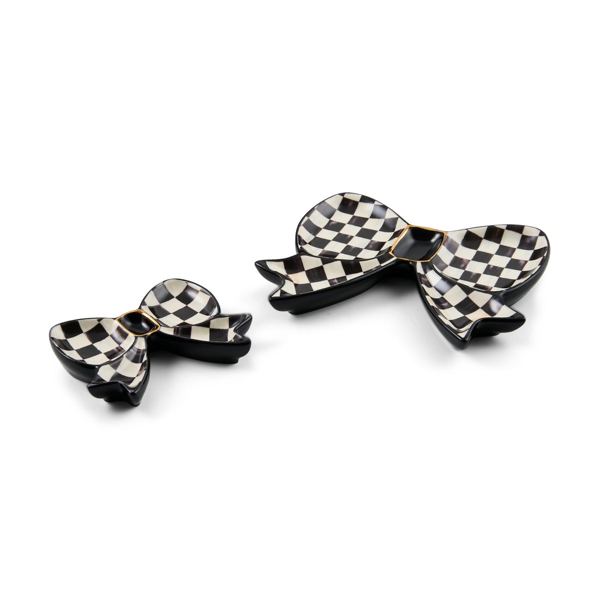 Courtly Check Bow Trinket Dishes, Set of 2 - Image 3