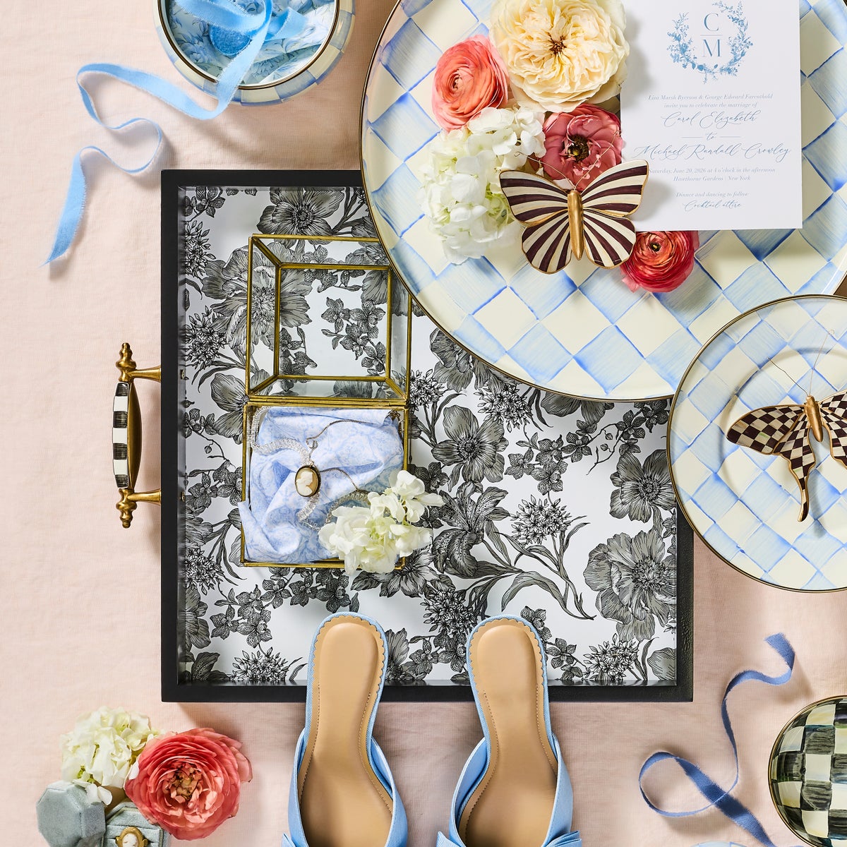 Courtly English Garden Serving Tray - Image 4