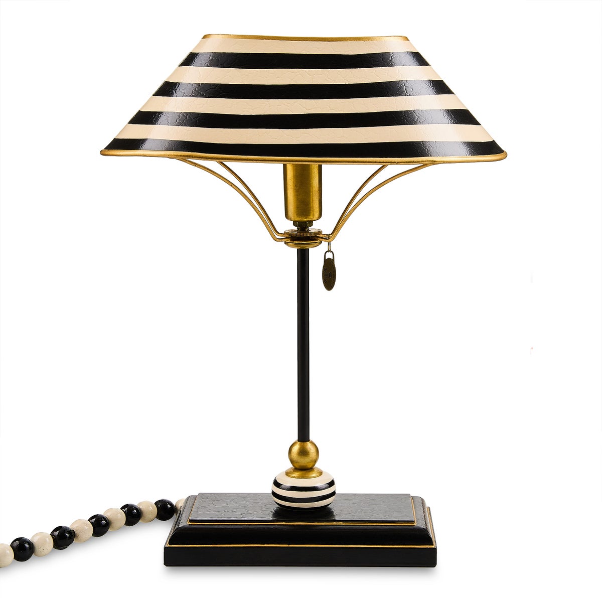 Black and White Library Lamp