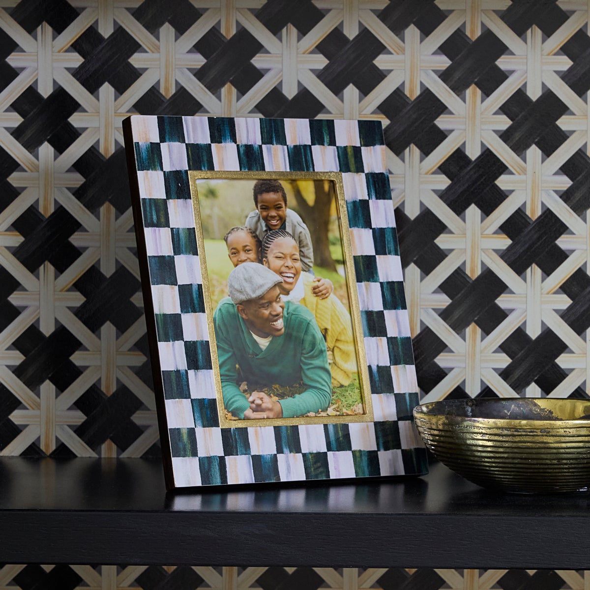 Courtly Check Lacquer 4" x 6" Frame - Image 5