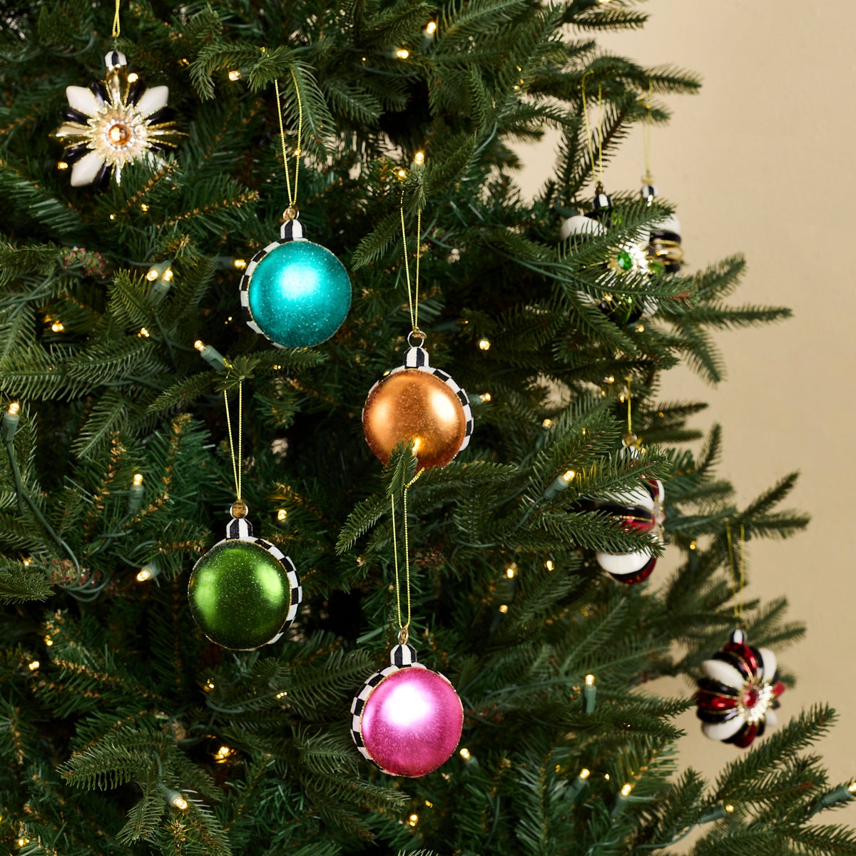 Confetti Macaroon Glass Ornaments, Set of 4 - Image 2