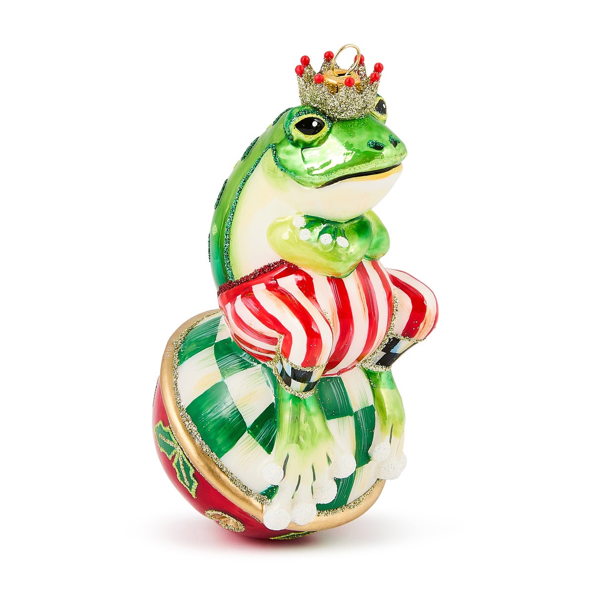 Check It Out Mr. Jingles Glass Ornament - Image 3