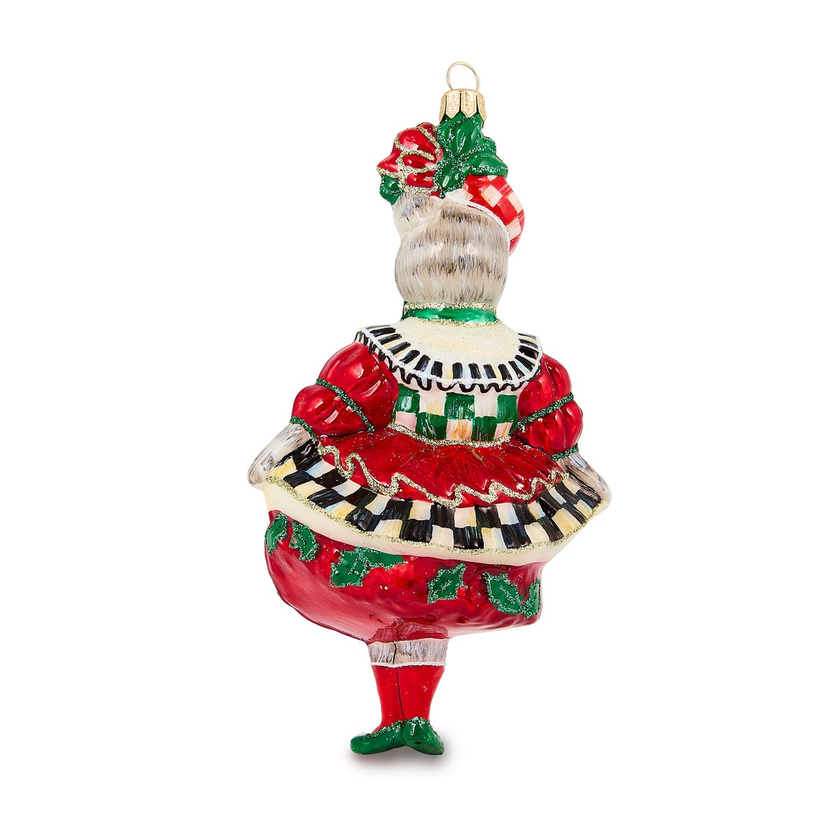 Check It Out Miss Kitty Glass Ornament - Image 2